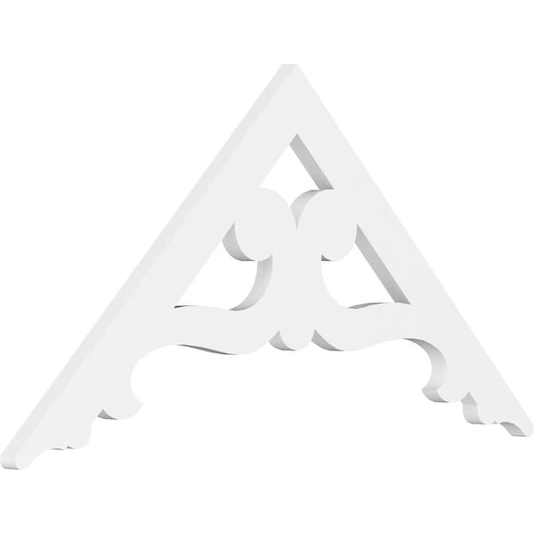Ekena Millwork Pitch Brontes Architectural Grade PVC Gable Pediment, 36"W x 18"H x 1"P (12/12) GPP036X018X100BRO - main